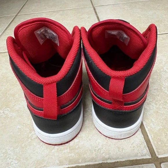 Kids Black and Red Sneakers